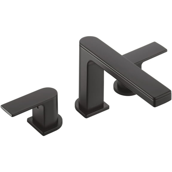 Peerless PTT4319-BL Xander Deck Mounted Roman Tub Filler - Black