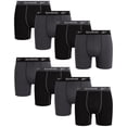 thumbnail image 1 of Calzoncillos bóxer Reebok Stretch Performance para hombre, paquete de 8, 1 of 7