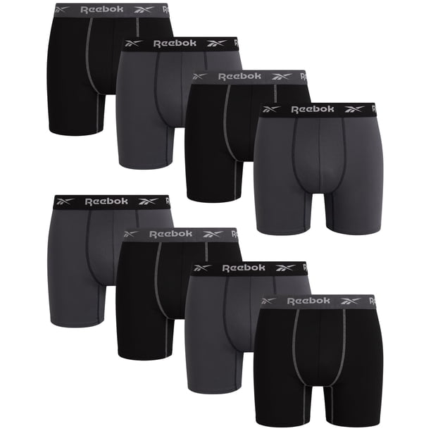 Calzoncillos bóxer Reebok Stretch Performance para hombre, paquete de 8