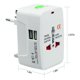 thumbnail image 2 of Enchufe eléctrico Adaptador de enchufe Viajes internacionales Cargador de corriente USB universal Enchufe convertidor Speravity DZ4009-00B, 2 of 2