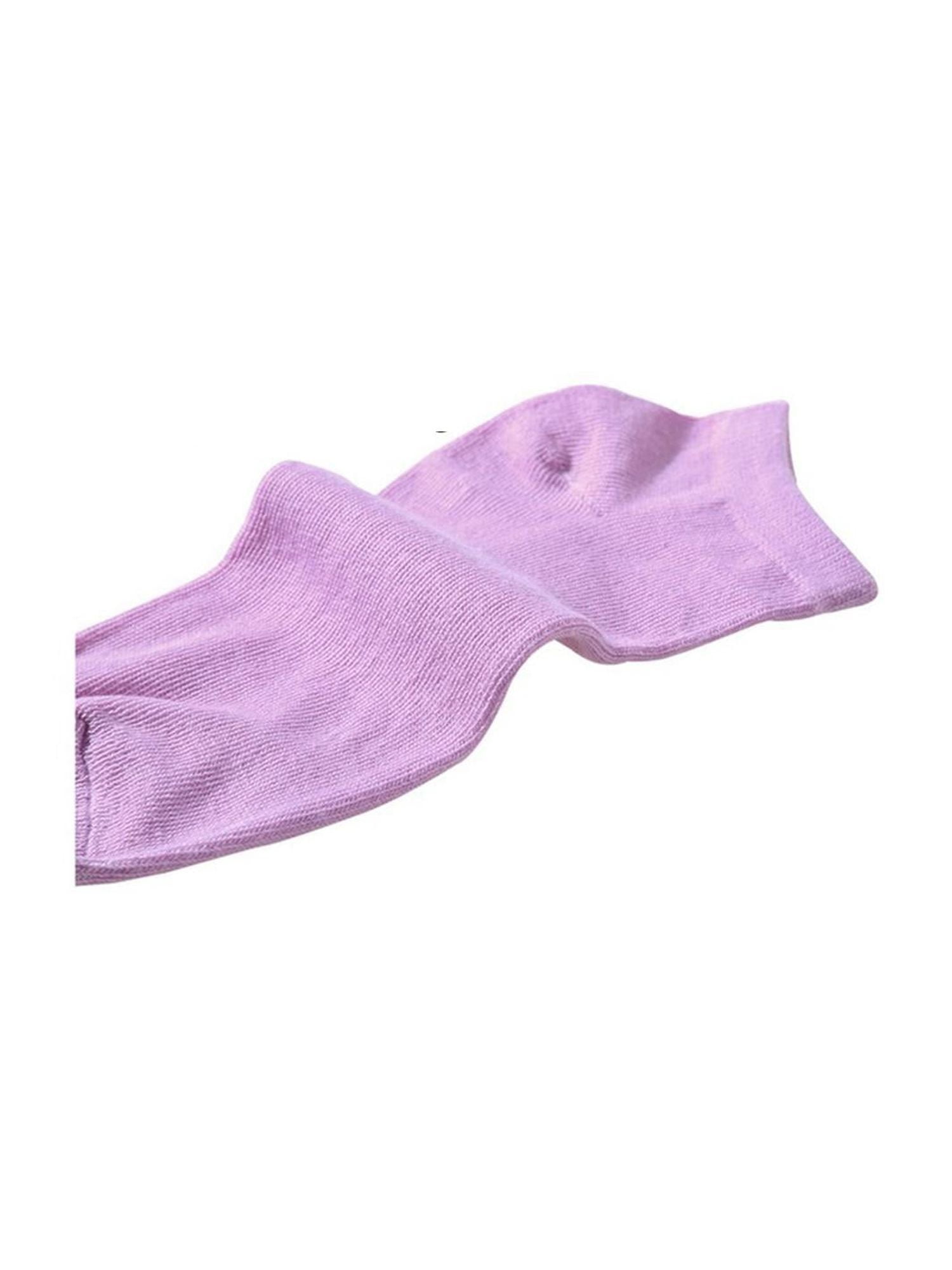 INSPIRE CHIC Women's 10 Pairs Stretch Breathable Cuffs Low Cut Ankle Socks Small Purple