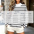 thumbnail image 7 of Kizanda Women Striped Mock Neck Sweatshirt with Front Pocket Loose Fit Printed Fashion Long Sleeve Pullover Sweatshirt Casual Outdoor Soft Raglan Sleeve Fall Winter Blouses XXL, 7 of 7