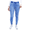 Heather French Blue, variant on Pro Scrubs For Women - Ultimate Yoga Jogger Scrub Pants - Tall