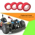 thumbnail image 2 of Wweixi 4 Pcs 1/18 Remote Control Model Car Tire Tread Pattern Replaceable Part Kit Replacement for WLtoys A949 A959 A969 A979 K929 Red, 2 of 8