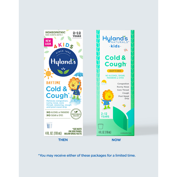 Hyland's Naturals Kids Cold & Cough Relief Liquid, Natural Relief of