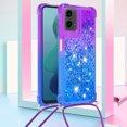 thumbnail image 2 of Funda para Motorola MOTO G 5G 2024 Brillantina Líquida Divertida Reluciente y con Cristales en Movimiento Cuerpo Cruzado con Cordón Ajustable, 2 of 5