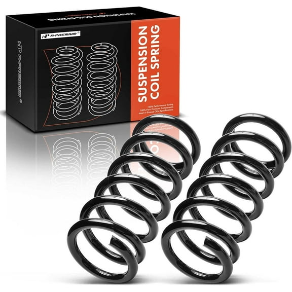 A-Premium 2Pcs Front Suspension Coil Spring Set Compatible with Chevrolet Corvette 1963-1982 & Pontiac Grand LeMans 1977, LeMans 1977, Without A/C, Driver and Passenger Side, Replace# 331316