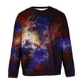 thumbnail image 3 of IROINNID Crew Neck Pullover Sweatshirts Home Graphic Print Long Sleeve Daily Fit 3D Printed Sweatshirts Tops,Purple, 3 of 4