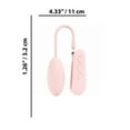thumbnail image 3 of Loveline Felicite 10 Function Silicone Rechargeable Egg G-Spot Vibrator with Remote Control, Pink, 3 of 4