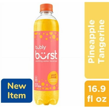 2X - Bubly Burst Pineapple Tangerine Sparkling Water Bottle