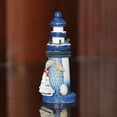 thumbnail image 4 of Yvsxxv Handmade Nautical Wooden Lighthouse Ornament Sailboat Decor for Coastal Home Decoration, 1 Pack, 4 of 7
