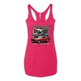 thumbnail image 2 of Wild Bobby Ford Mustang Untamed Spirit Mens Cars and Trucks Women Tri-Blend Racerback Tank Top, 2 of 6