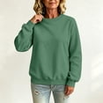 thumbnail image 6 of Crew Neck Sweatshirts Women Long Sleeve No Hood Pullover Sweatshirts Fall Casual Loose Sweatshirts, M, 6 of 6