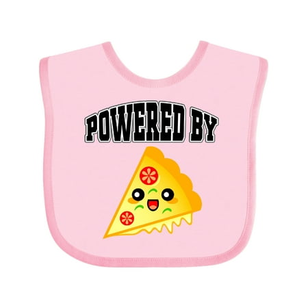 

Inktastic Pizza Powered by Gift Baby Boy or Baby Girl Bib