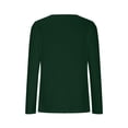 thumbnail image 4 of FAIWAD Long Sleeve Tops for Women Going Out Loose V-Neck Button Up Pullovers Dressy Casual Solid Color Shirts, 4 of 7