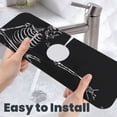 thumbnail image 6 of Sikiie Skeleton Playing Xylophone Splash Guard for Sink Faucet-1 PC Super Absorbent Fast Drying Mat Sink Gadgets-Splash Guard for Kitchen, Sink Mat, 6 of 7