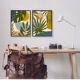 thumbnail image 2 of Stupell Industries Tropical Bohemian Plant Leaves Graphic Art Black Framed Art Print Wall Art, Set of 2, Design by Victoria Barnes, 2 of 8