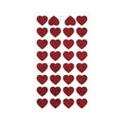 Hello Hobby Stickers Sheet - Holographic Red Hearts