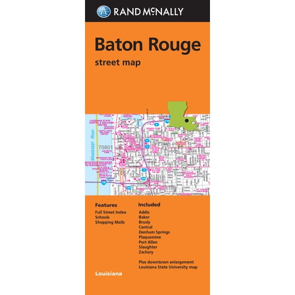 Rand McNally Folded Map: Baton Rouge Street Map, (Paperback)