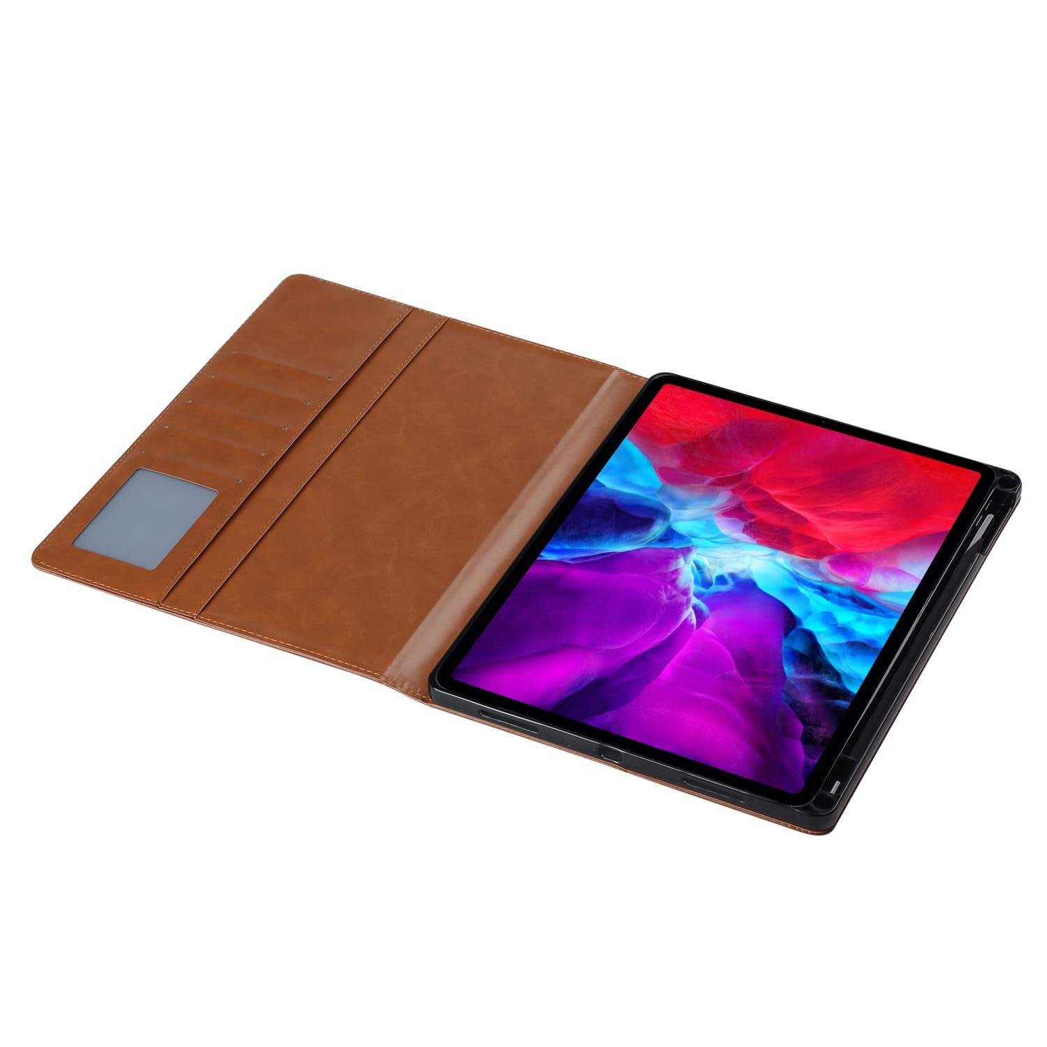 Allytechgroup iPad 11th 10th Gen 10.9" Case with Pencil Holder, Front Pocket Business Type Flip Multi Angle Stand Shockproof Protective Auto Sleep Wake Case for Apple iPad 11 10 Gen 2025 2022,Black