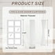 thumbnail image 2 of Cortinas de Puerta Blackout, Cortina de Ventana Lateral Francesa para Privacidad, Hilo Blanco, 25" x 72", 1 Panel, 2 of 7