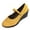 Yellow, variant on Willtoo Women’s Mary Jane Wedge Pumps, Closed Toe Faux Suede Wedge Heels with Buckle Strap, Comfort Dress Shoes for Work & Wedding & Outdoor