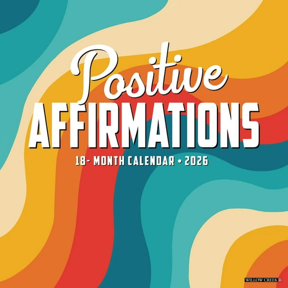Positive Affirmations 2026 Wall Calendar, (Paperback)