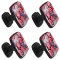 thumbnail image 2 of 4 Pcs Square Cabinet Handle Drawer Pulls Flower Knobs with Screws Furniture Office Cabinet Knob Decoration, 2 of 7