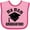 Pink and Fuchsia, variant on Inktastic My Mom Graduated Boys or Girls Baby Bib