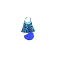 thumbnail image 2 of Island Escape Womens Tahiti Hi-Waist Pant Bandeau de 2 piezas, Azul, 8, 2 of 2