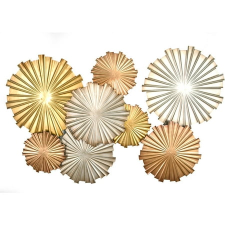 Stratton Home Decor  Multi Metallic Circles  Wall  Decor  