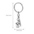thumbnail image 2 of KAKOWELY Keychain Toothbrush Toothpaste Keychain Creative Dentist Key Ring Key Chain Pendant,2.83X"X1.14"X0.12", 2 of 5