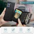 thumbnail image 2 of Dteck Detachable Zipper Wallet Case for Samsung Galaxy Z Fold 5,Magnetic Leather Card Pocket Bag Removable 2 in 1 Case Shockproof Rubber Kickstand Back Cover,Black, 2 of 8