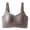 Coffee, variant on Women Full Coverage Wireless 4 Level Adjustable Lifting Minimizer Vest Bra Khaki M