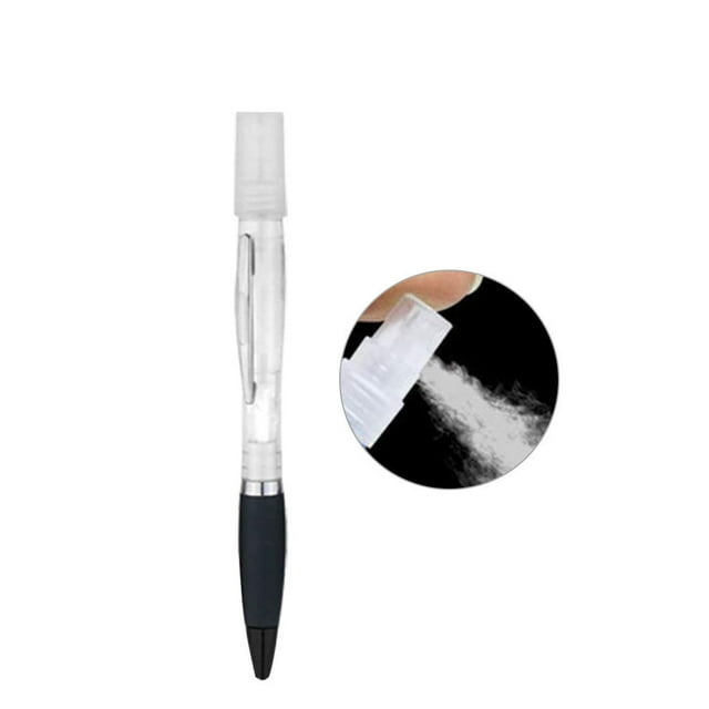 Ballpoint Pen Sprayer Plastic Portable Ballpoint Pen Spraying Tool, Tool Plastic Black Refill and White Ballpoint Pen
