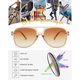 thumbnail image 4 of Gafas de sol de aviador polarizadas clásicas para mujeres, hombres, retro, protección UV, parasoles Vhermosa, 4 of 5