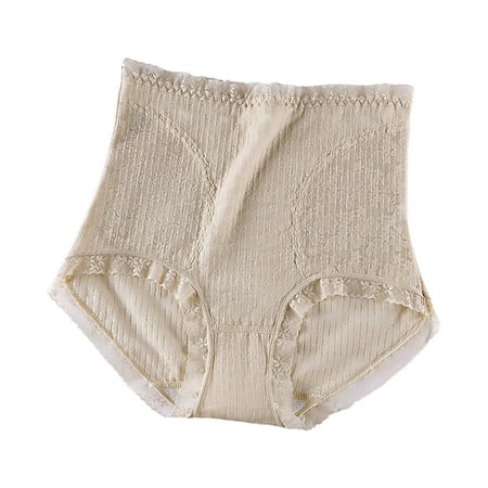 

High Waist Ladies Shapewear Ladies Belly Lifting Panties Solid Lace Trim