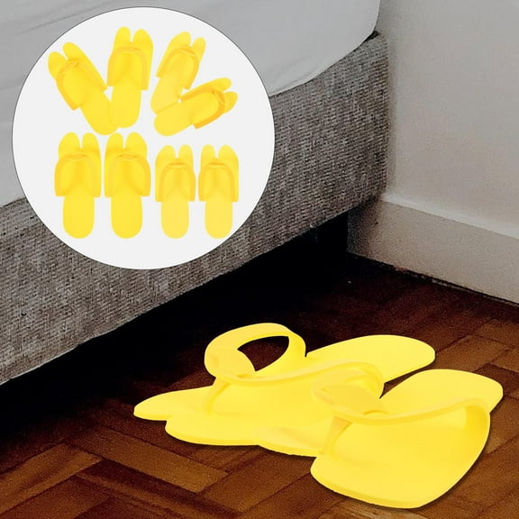 FRCOLOR 4 Pairs Salon Slippers Guest Disposable Slippers Hotel Slippers Pedicure Slippers