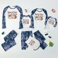 thumbnail image 3 of North Pole Cocoa And Cookie Matching Pajamas For Family And Dog With Plus Size, White And Blue, 3 of 7