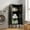 Black, variant on Lockable 39" Slim Metal Storage Locker with 2 Adjustable Shelves – Versatile Steel Cabinet for Garage, Home, Office, School