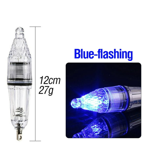 2Pcs LED Fishing Lure Night Light Battery Powered Portable Submersible Attracting Fish Lamp Outdoor