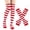 Red -AE05, variant on Resicozy Striped Arm Leg Warmers Set Fingerless Gloves Over Knee High with Arm Sleeves, Soft Stretchy Knit, Comfortable Wear Yellow