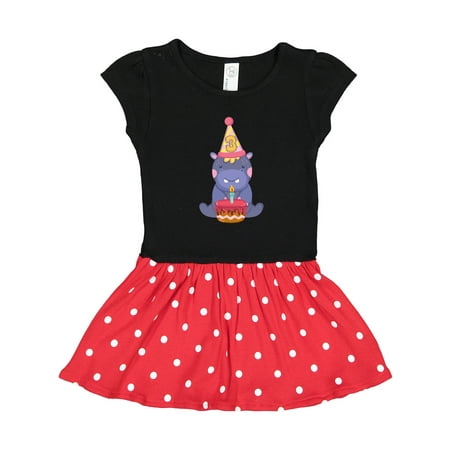 

Inktastic Hippo 3rd Birthday Gift Toddler Girl Dress