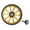 gold, variant on Sagargo Alloy 72mm Wide Body Folding Bike for Easy Wheels Dual Bearing for Brompton Black