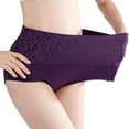 thumbnail image 4 of Wancir High Waisted Underwear for Women Tummy Control Cotton Postpartum Plus Size Ladies Panties Briefs Pack, 4 of 6