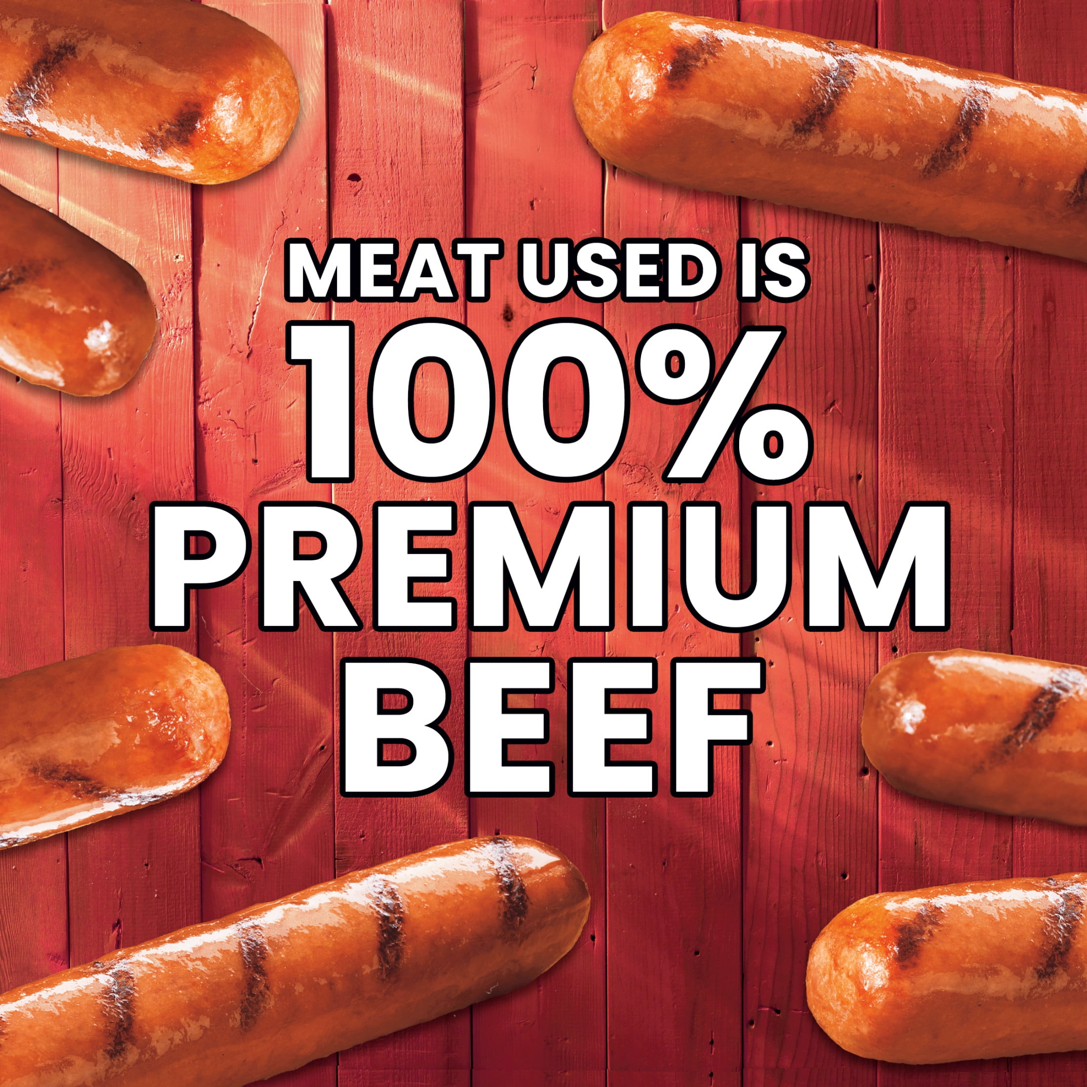 Hillshire Farm Beef Hot Smoked Sausage Links with Spicy Red Pepper, 12 oz, 6 Count