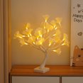 thumbnail image 2 of 1pcs 17.7 "/ 45CM Luces de árbol de flores de fibra óptica led Arreglo de fiesta de Navidad Árbol que brilla intensamente Acción de gracias Paisaje interior y exterior Luces de decoración del hogar JAMW Sencillez, 2 of 4