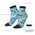 thumbnail image 6 of Fuzoiu Animal Pirate Print Adult Socks, Crew Moisture-wicking Socks, Unisex Cushion Crew Socks,Casual Sports Ankle Socks, 6 of 7