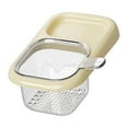thumbnail image 2 of Colador de fregadero, cesta recogedora de residuos de alimentos, agujero de alta densidad, grifo, esponja de almacenamiento Beige, 2 of 9