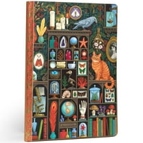 eeBoo Piece & Love: Luxe Journal - Alchemist's Cabinet – 112pg Gilded Notebook, Illustrated Hardcover, Dotted & Lined Paper, 8 x 5.87", Foil Detailing